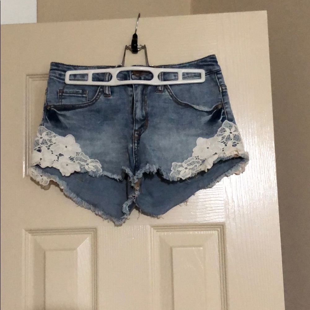 Denim shorts